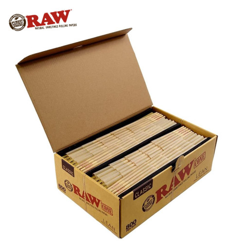 RAW CLASSIC BULK PRE ROLLED CONES 800CT/DISPLAY
